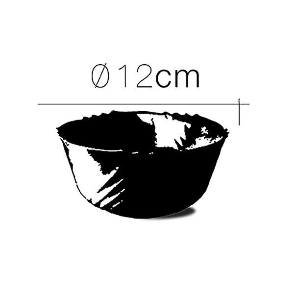 Lot de 6 bol de service, bols à soupe, bols à dessert en verre - diametre 12 cm