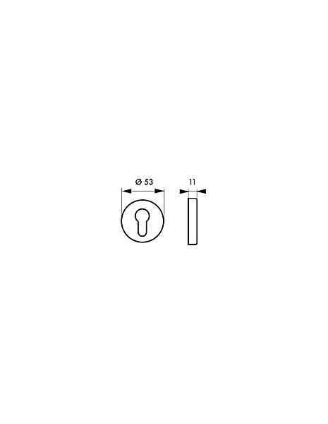Paire de rosaces, trou de cylindre, couleur F2 - THIRARD