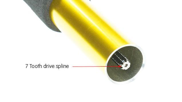 NNEDPE 3-Pack 7 tooth drive spline shaft Trimmer Extensions