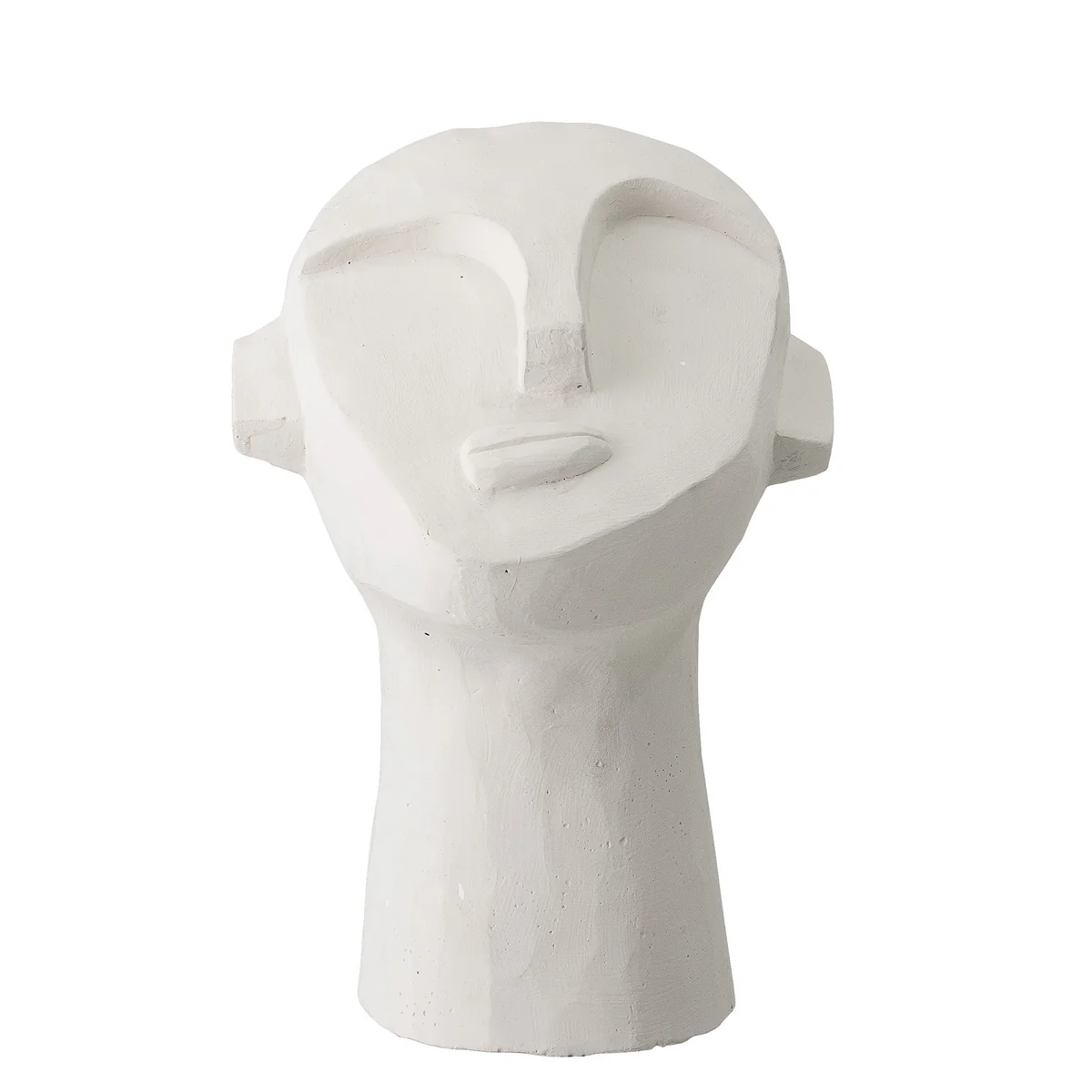 Bloomingville - Kopf Skulptur abstrakt H 35 cm, recyceltes Holz