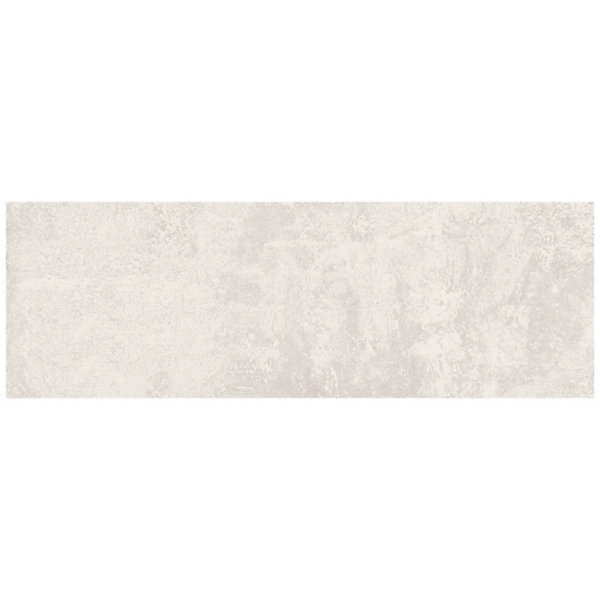 Faïence murale effet béton blanc L.90 x l.30cm x ép.10 mm, Brush