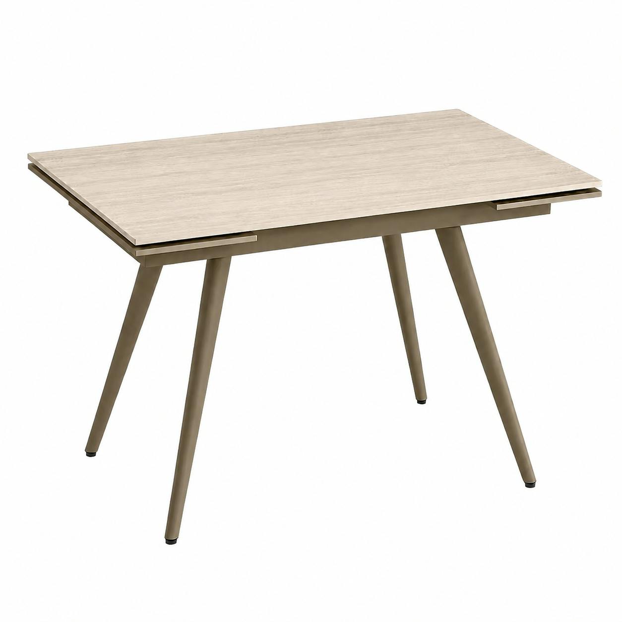 Table céramique extensible décor travertin 120-180 cm LORA