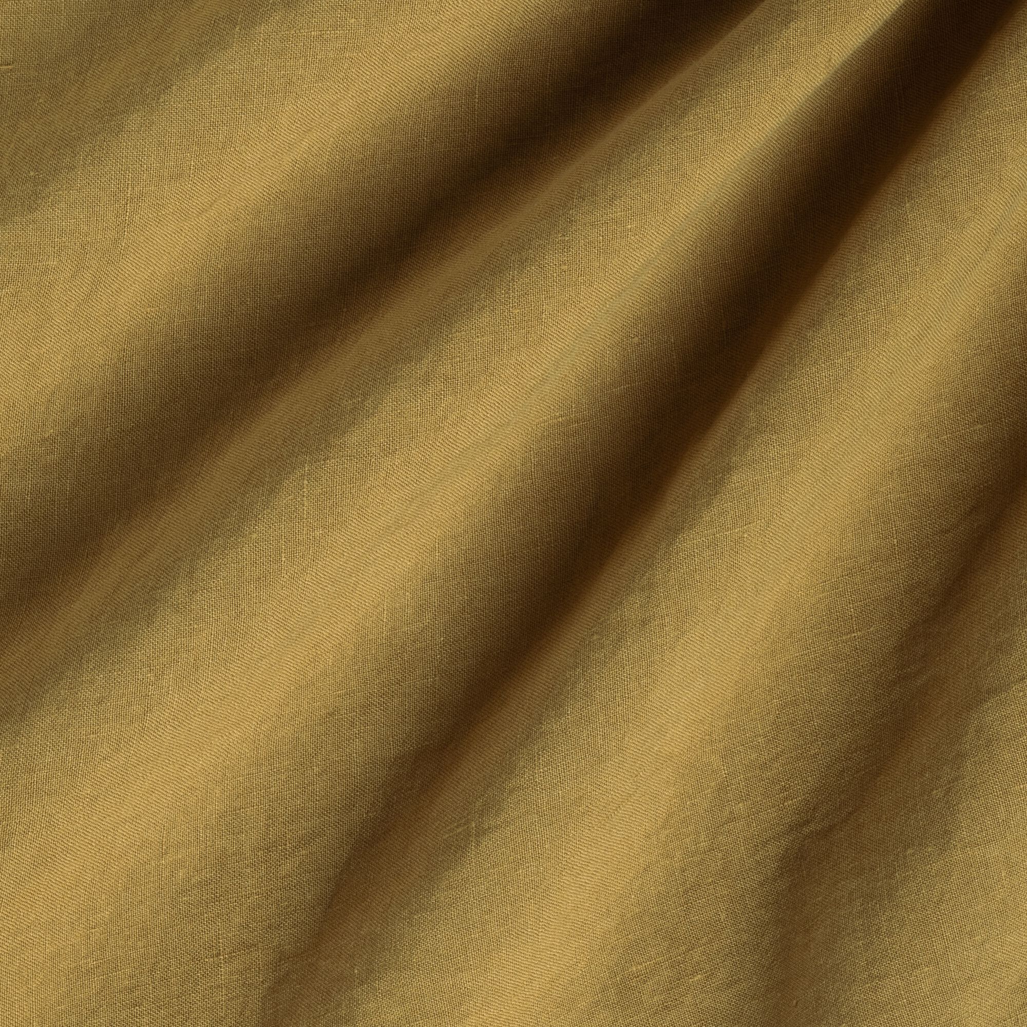 VENCE - Drap housse en lin lavé140x200cm B28cm - jaune alep