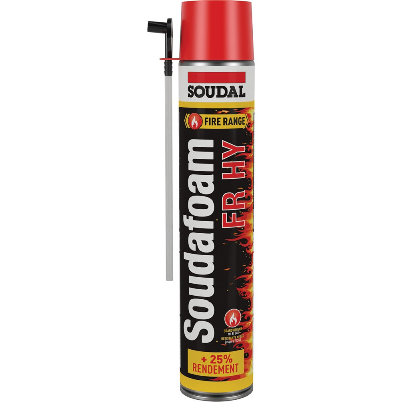 Mousse PU coupe-feu Soudafoam 750 ml SOUDAL