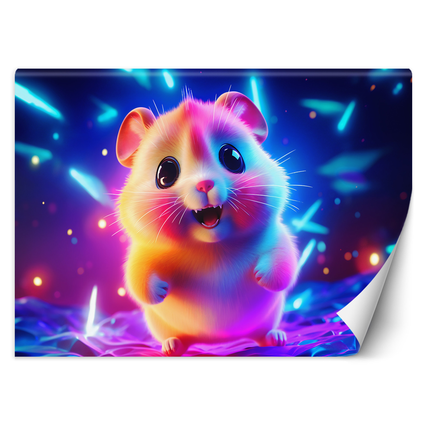 Feeby Fototapeta, Chomik neon 150x105