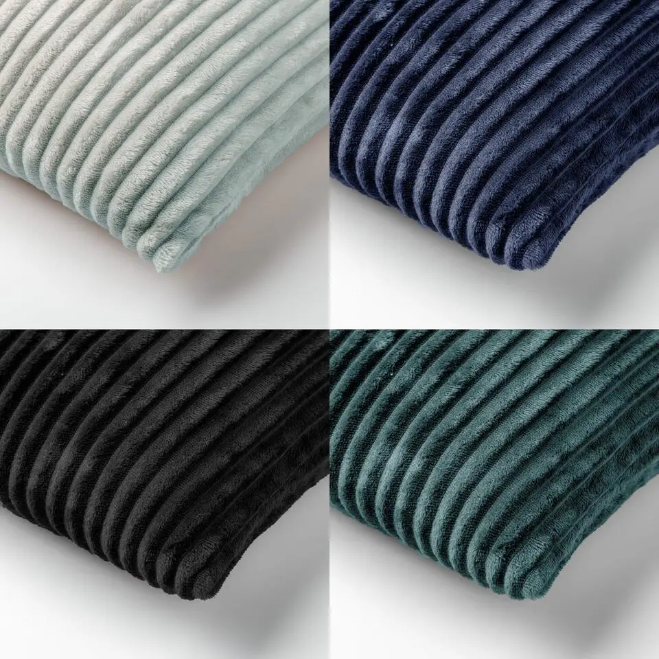 KUSSENSET - 4-delig - Corduroy Quartet - 45x45 cm - inclusief binnenkussens - gr