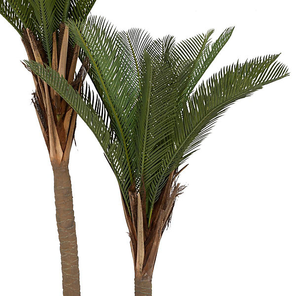 Palmier artificiel 2 troncs H180cm vert - Atmosphera