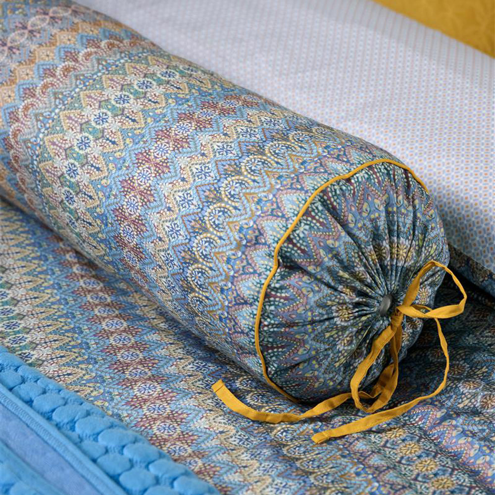 Pip Studio Ashanti Rolkussen 22 x 70 cm - Blauw
