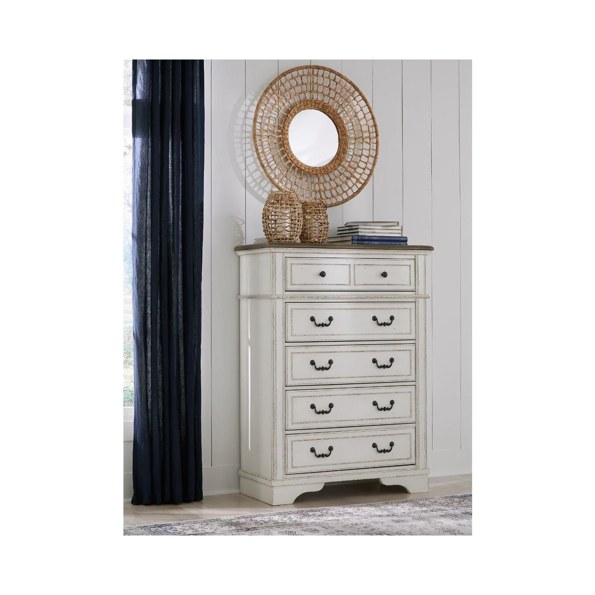Signature Design by Ashley Brollyn Chest of Drawers, White/Brown