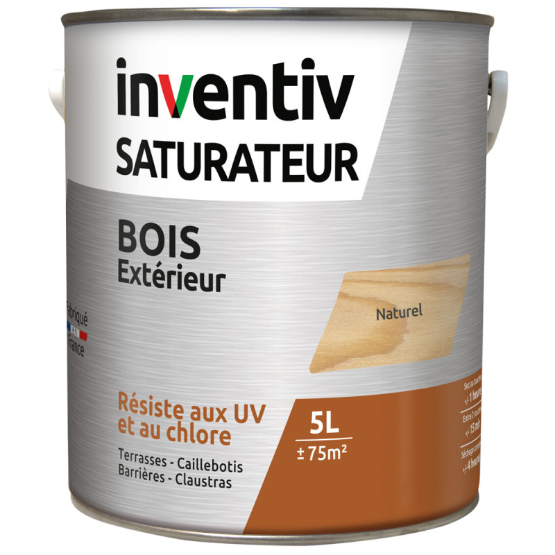 Saturateur pour bois extérieur naturel 5 L INVENTIV