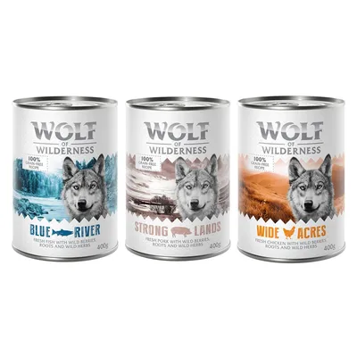 Wolf of Wilderness Adult Single Protein Saver Pack 24 x 400g