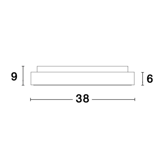 Deckenleuchte »Rando Thin «, LED, 30 W, Höhe: 9 cm, weiß