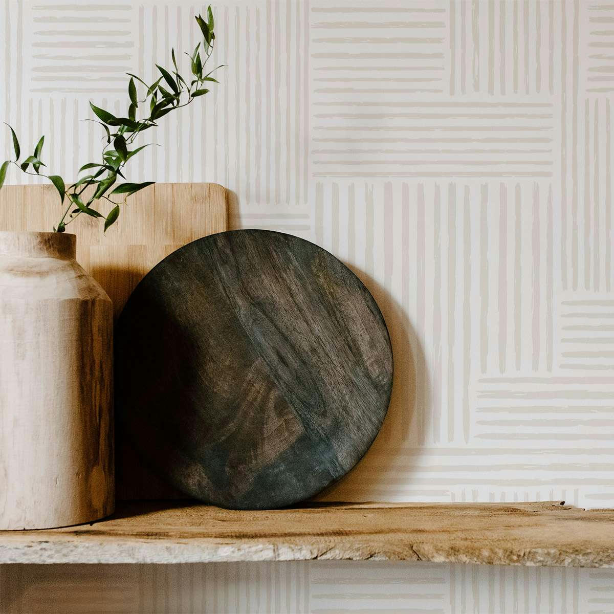 HARMONY - Papier peint vinyle adhésif harmonie ivoire 50x300 cm