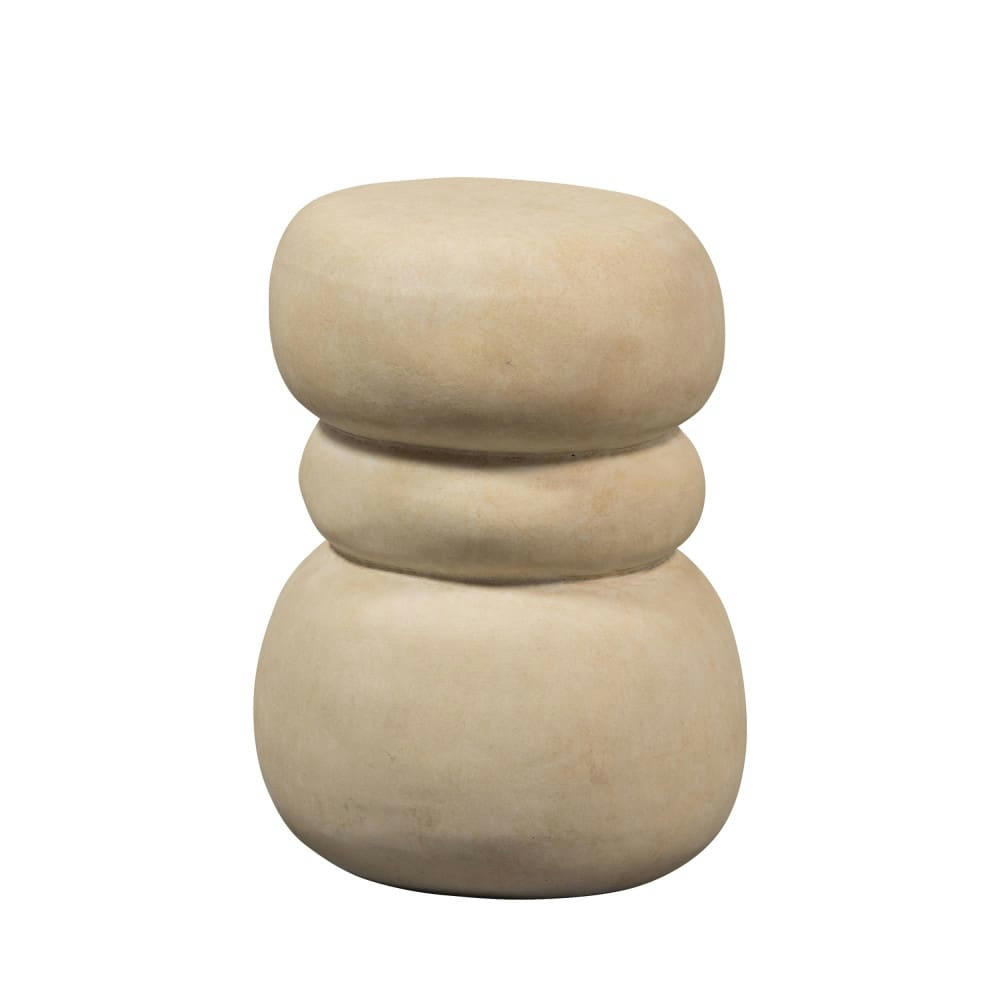 YVO - Table d'appoint en fibres d'argile D33cm naturel