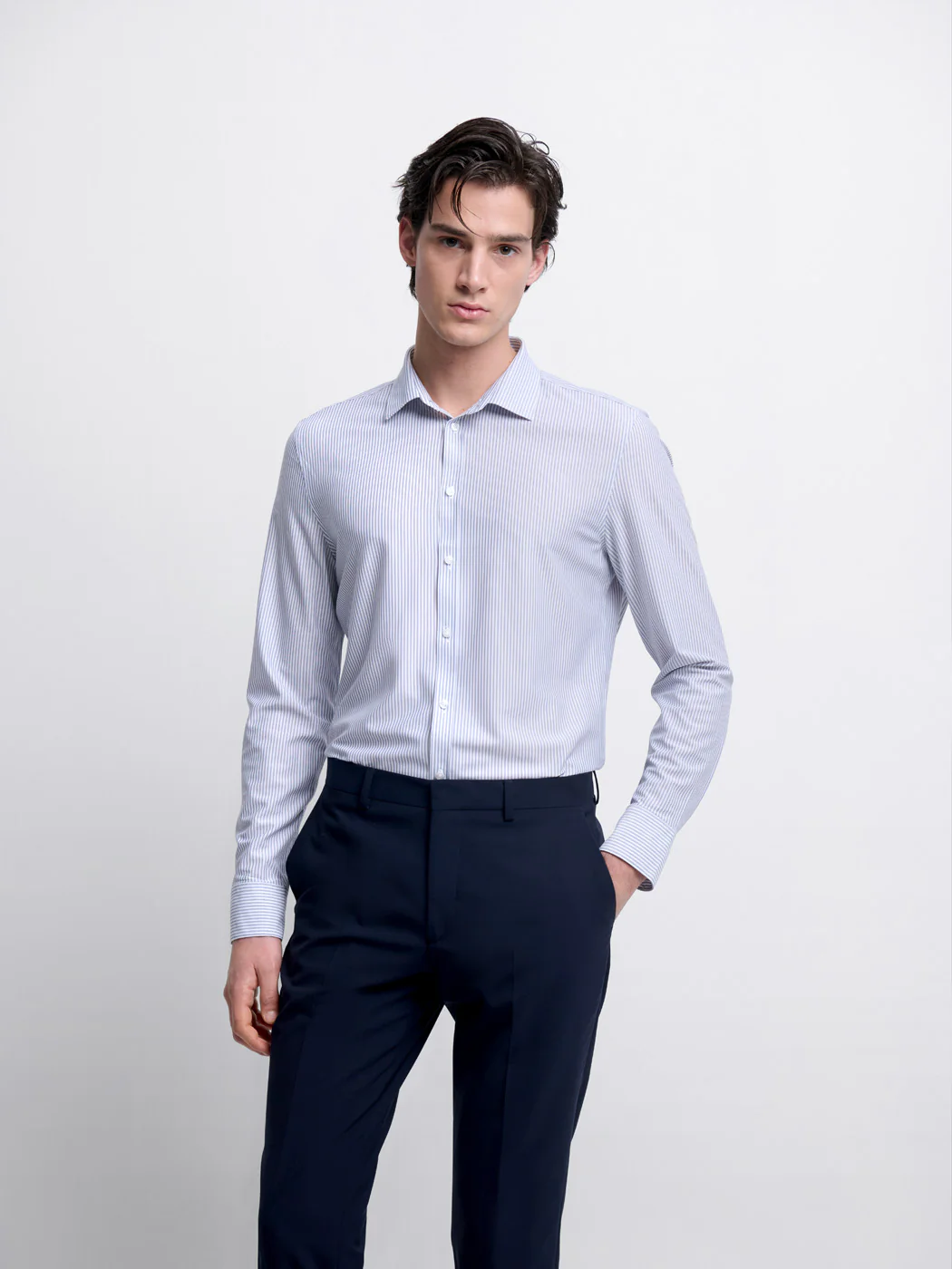 Chemise extraslim rayée
