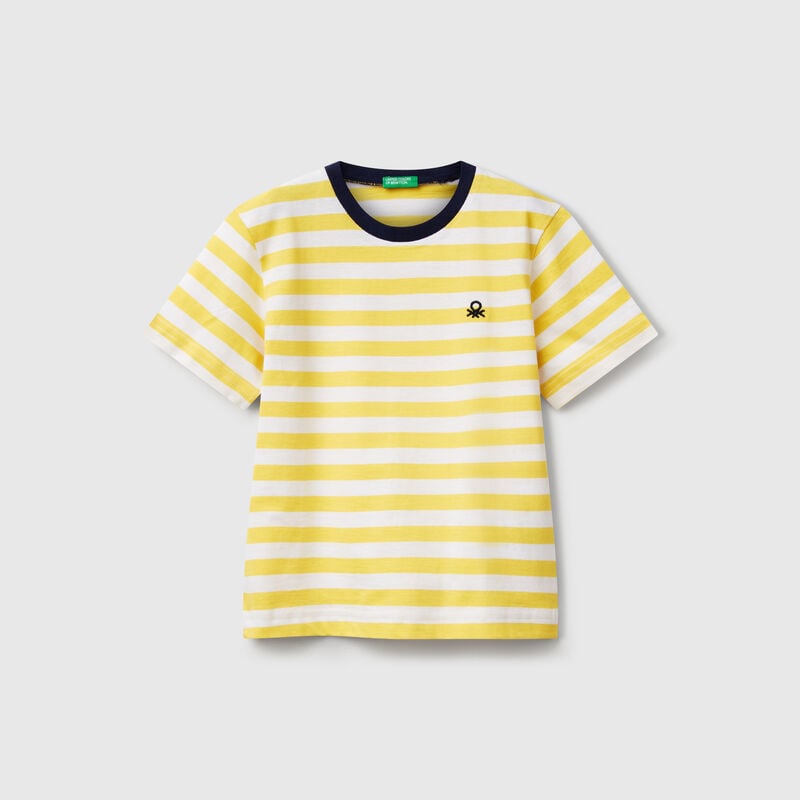 100% cotton striped t-shirt