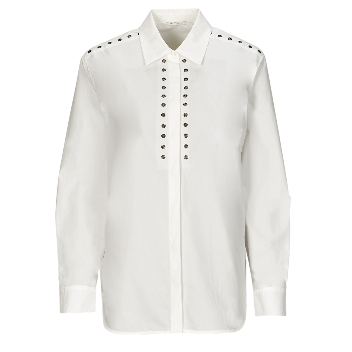 Ikks - CHEMISE ML STRAIGHT COTTON - White