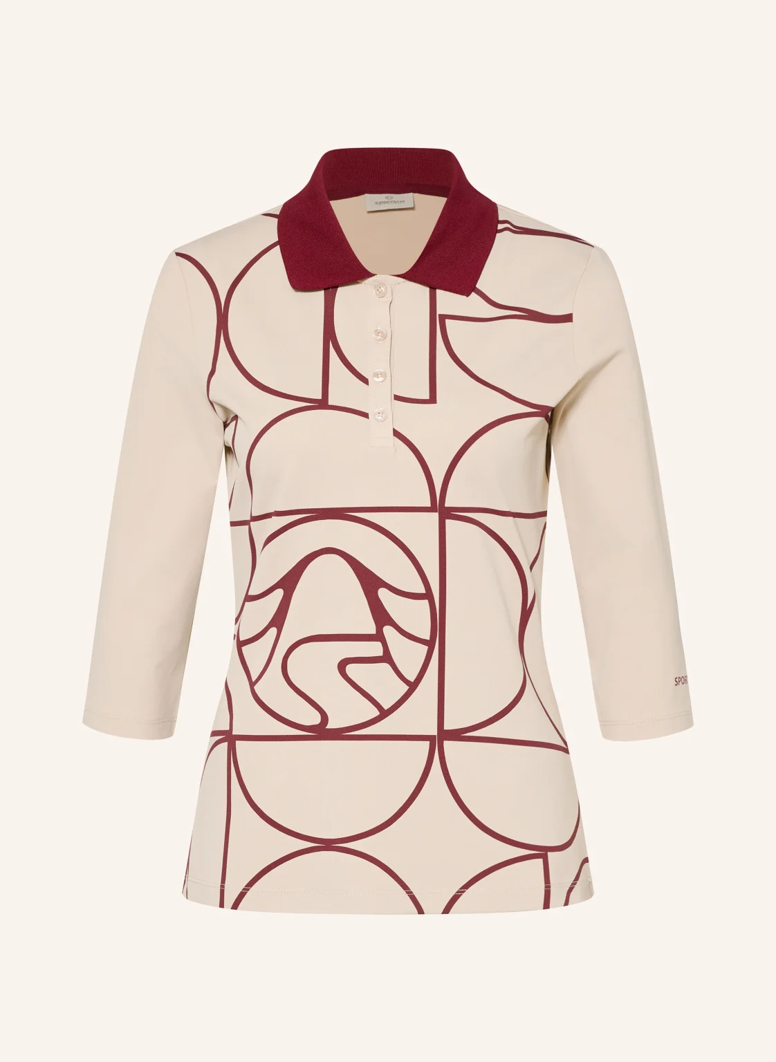 SPORTALM Funktions-Poloshirt mit 3/4-Arm