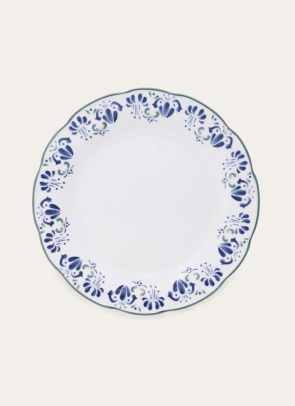 ASSIETTE PLATE EN PORCELAINE MULTICOLORE