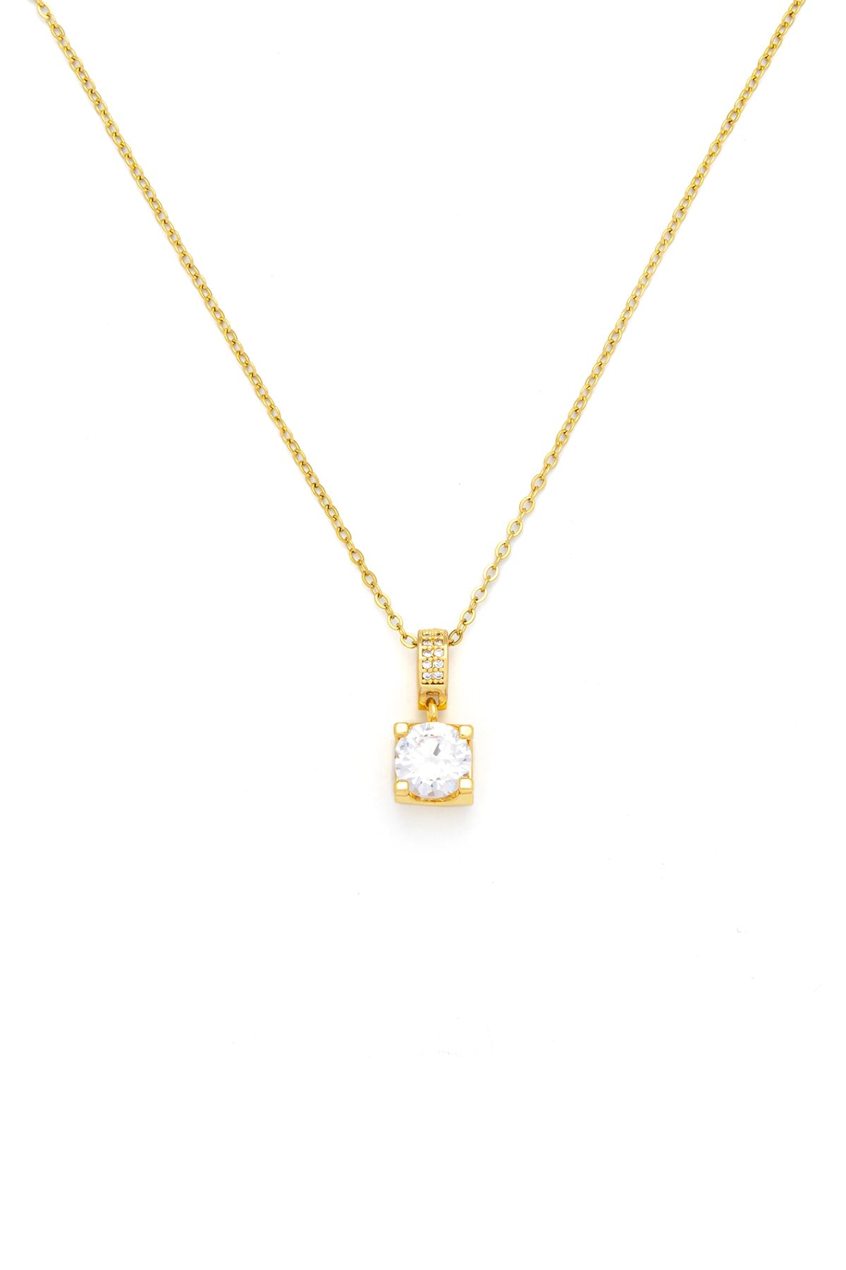 Samara Solitaire Pendant Necklace
