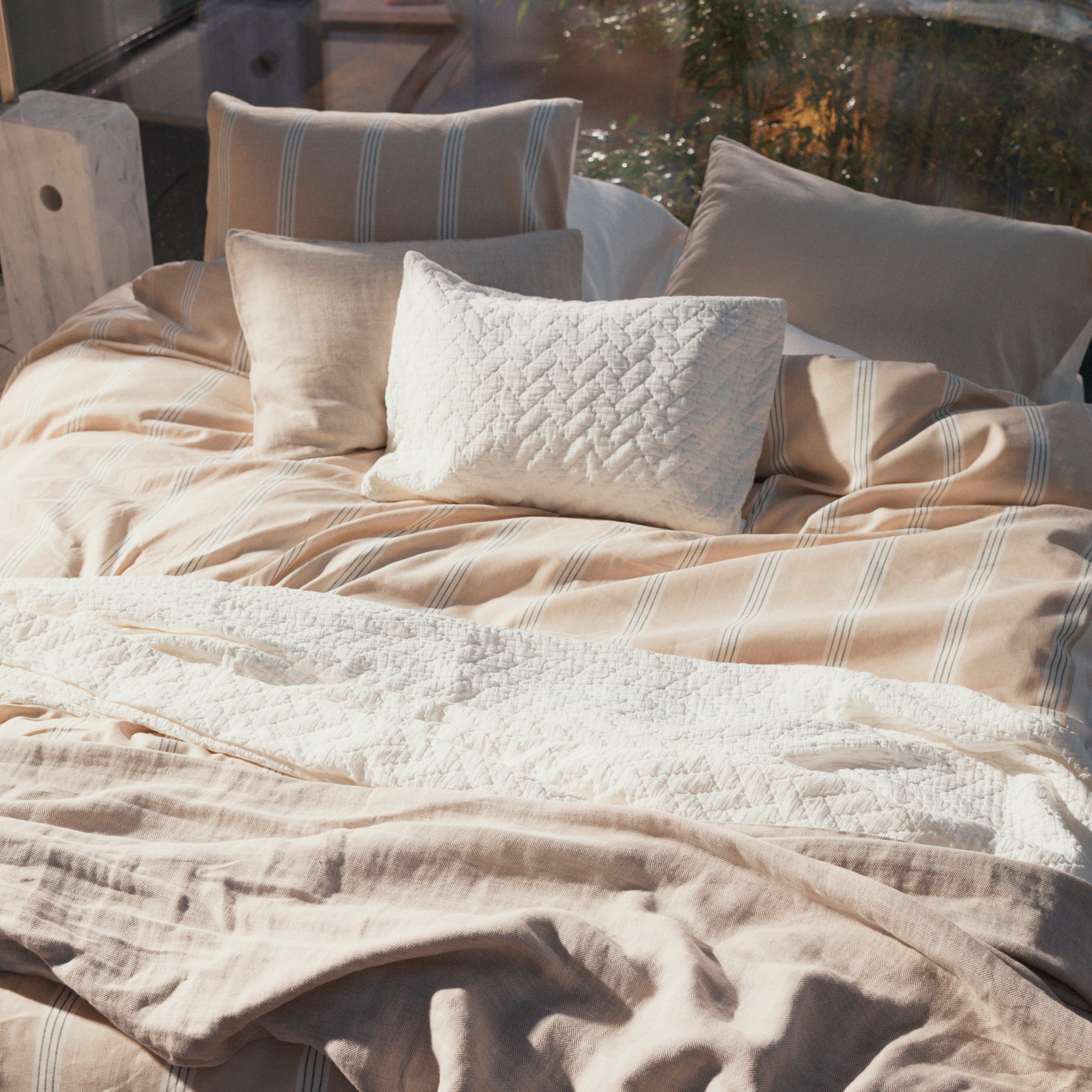 Vandyck Pure Dekbedovertrek 200x200/220 cm - Stone 91