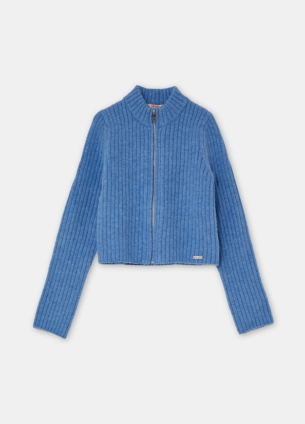 Cardigan con zip
