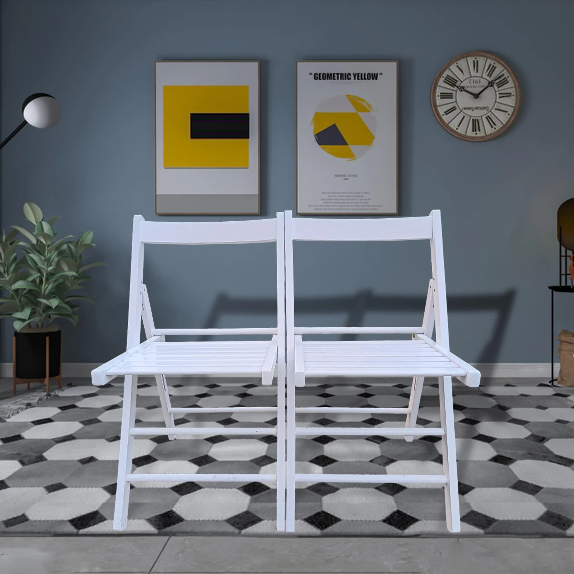 Set of 2 Outdoor Foldable Chairs