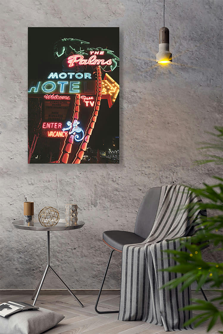 NEONS BY NIGHT II - Photographie d'art de Romain Farge 40x60 cm sur plexi