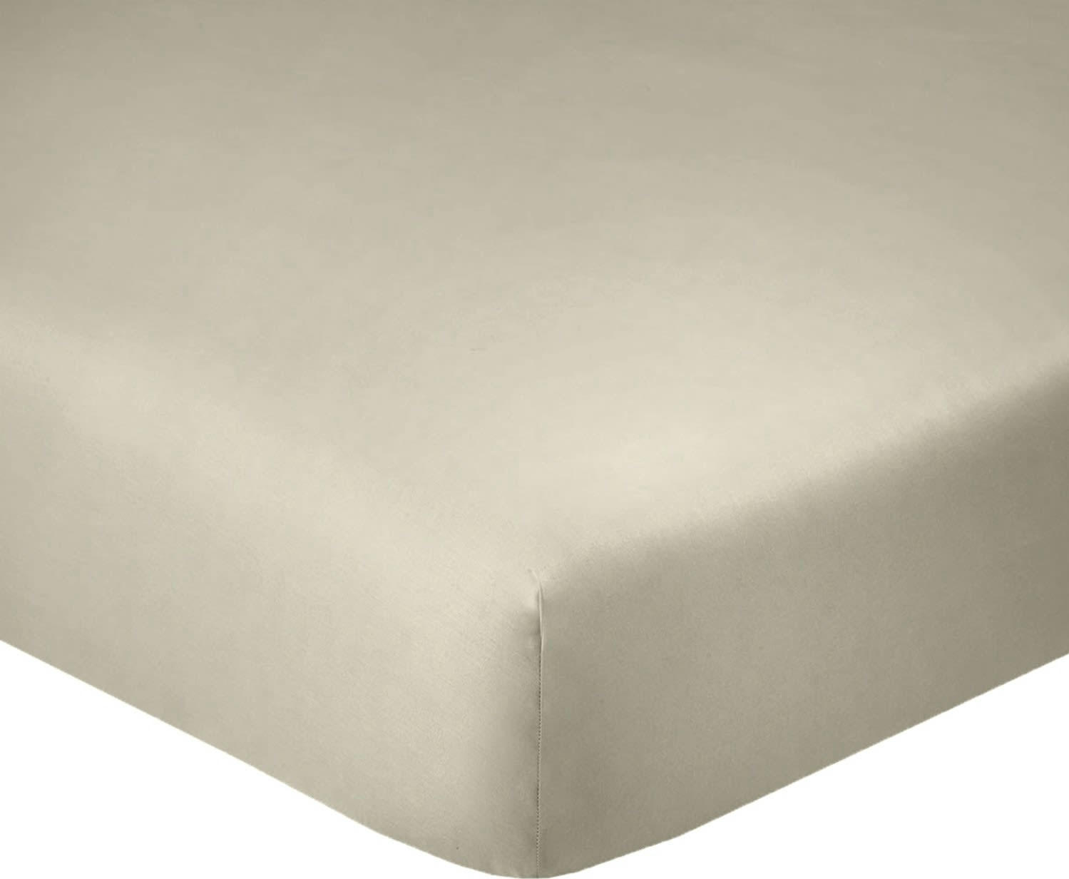 UNI BP - Drap Housse coton marron 160x200 cm