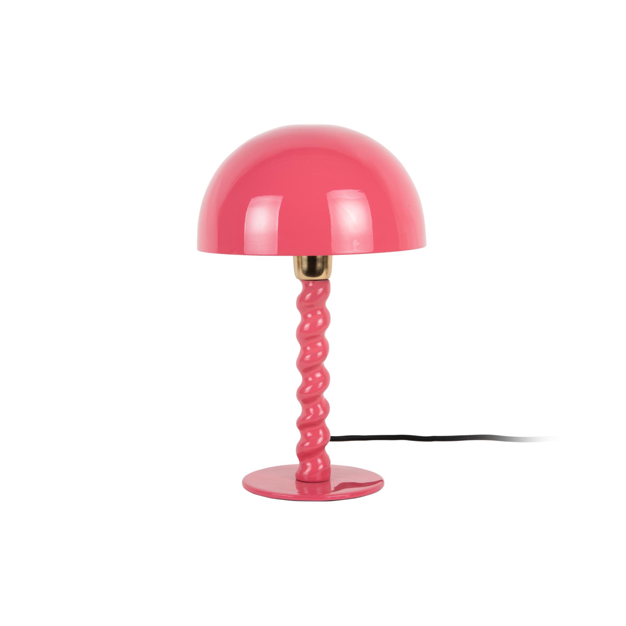 Leitmotiv tafellamp Prisa - roze - 25x25x39cm - Paddenstoellamp