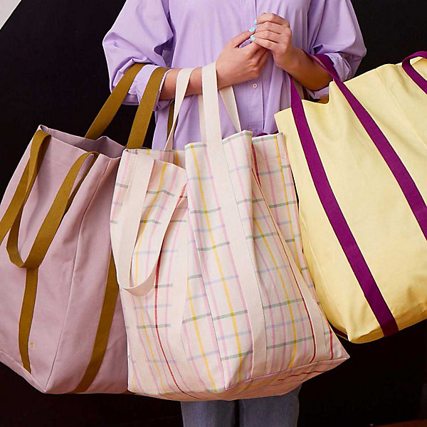 Maxi sac en coton bio Poppins 48x33x33 cm
