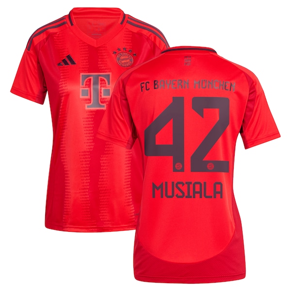 Jamal Musiala Bayern Munich adidas Women's 2024/25 Home Replica Player Jersey - Red