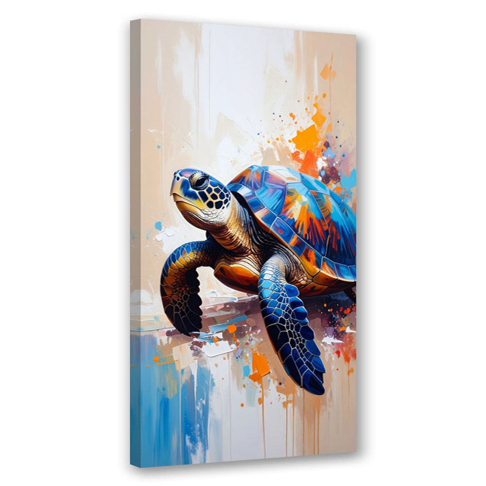 Feeby Obraz nowoczesny do kuchni salonu biura, Żółw Gady Morze Ocean 40x80