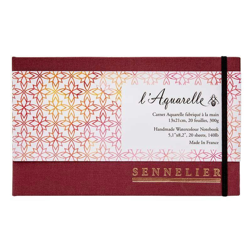 AQUARELLE - Carnet aquarelle 20 feuilles 300g 13x21cm