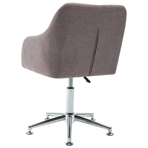 NNEVL Swivel Office Chair Taupe Fabric