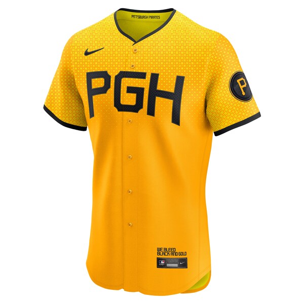 Pittsburgh Pirates Nike City Connect  Elite Jersey - Gold