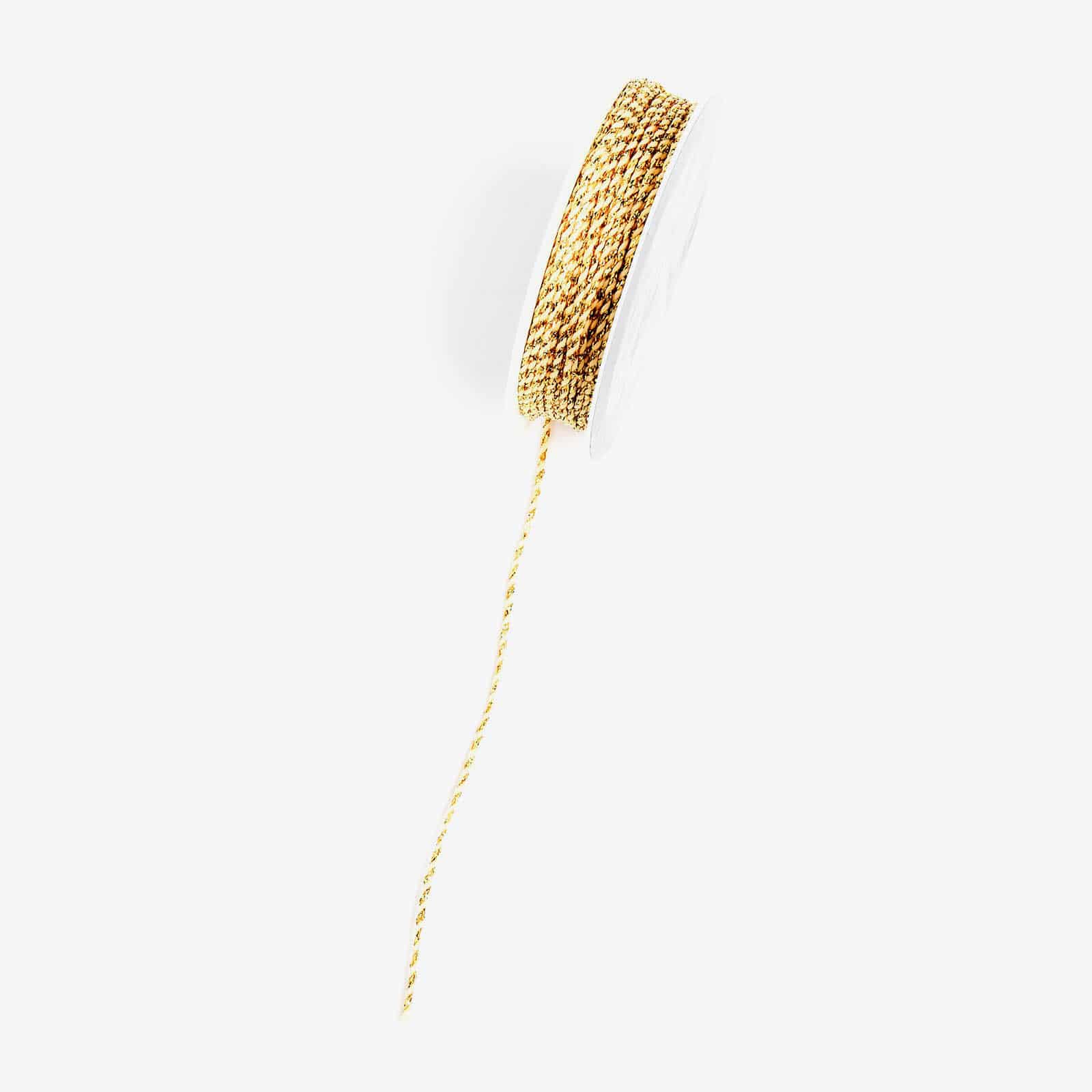 Kordel Glitzer Gold,L 5.000 x B 1 mm
