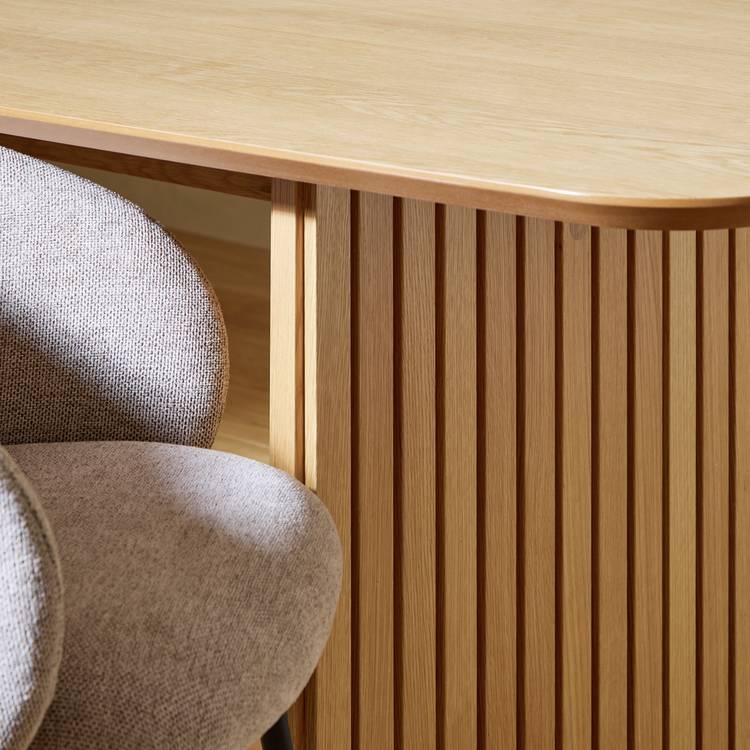 Habitat Crishel Oak Dining Table And 6 Natural Chairs