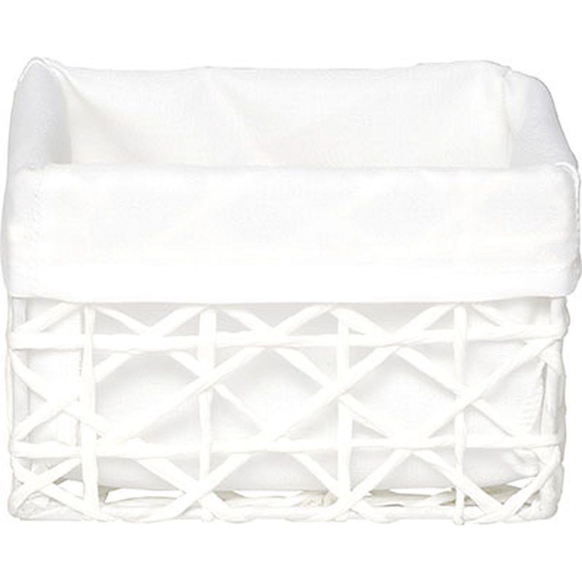 Cesto WC Branco Forrado 11x15cm