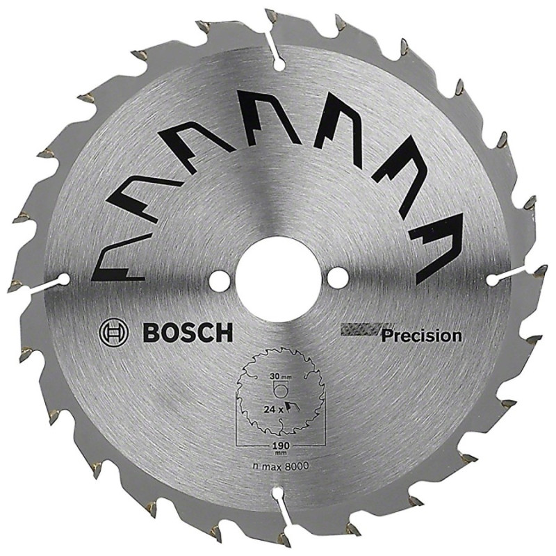 Lame de scie circulaire Precision 24 dents Ø 190 x 30 mm BOSCH