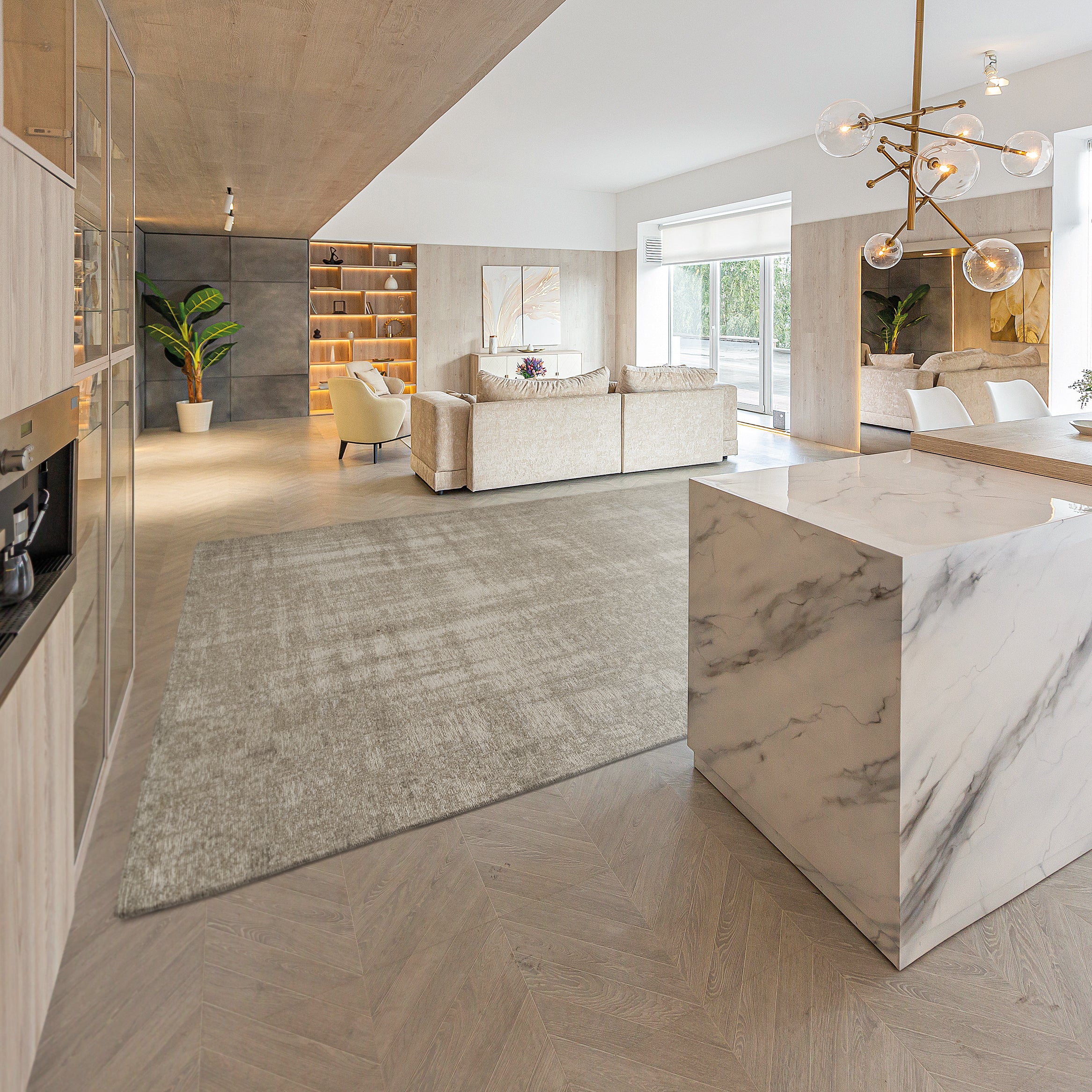 Acsento Grunge Vloerkleed 200 x 290 cm - Moon