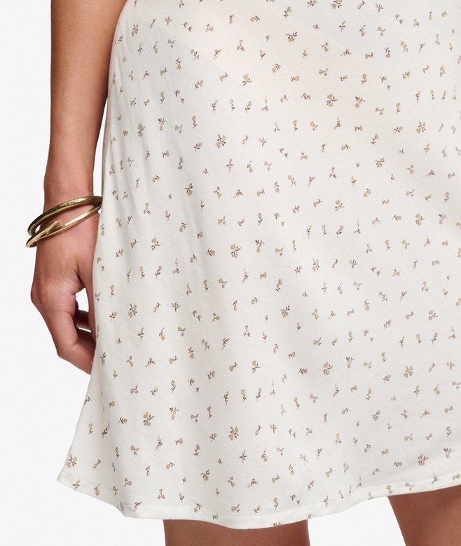 Printed Sweetheart Mini Dress