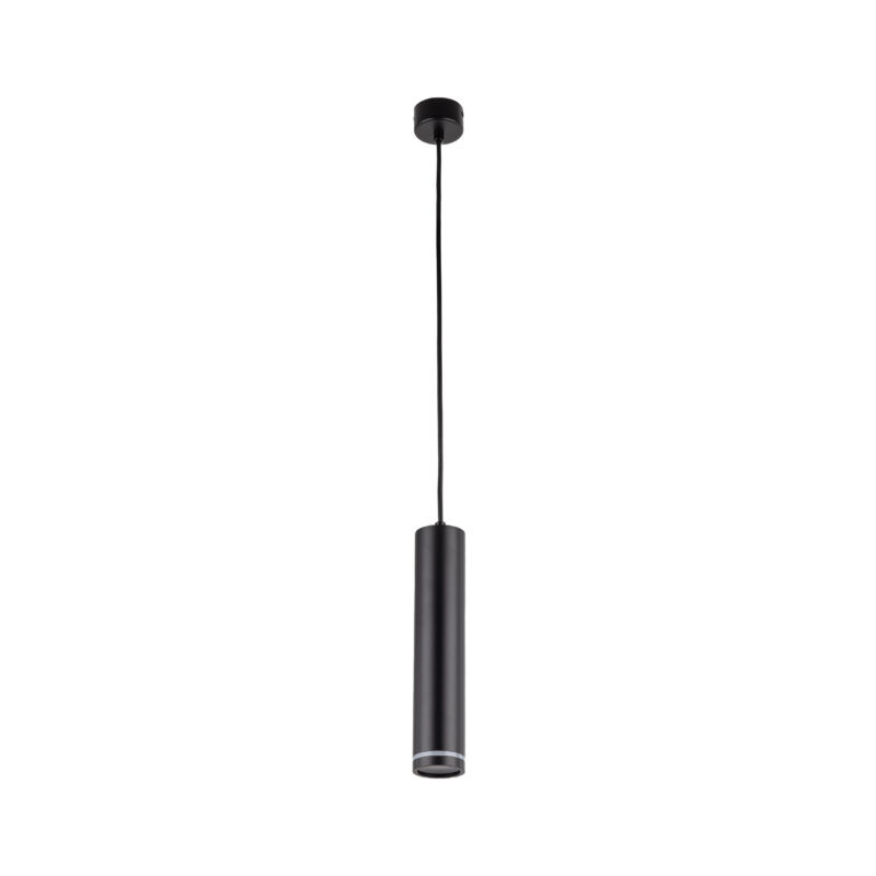 Lampa Wisząca Tuba Rura Tk Lighting Jet Czarna Lampa Wisząca 1* Gu10
