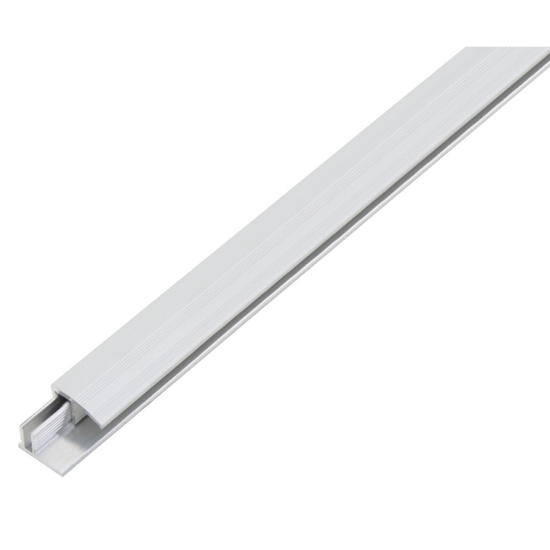 Profilé d'arrêt Duo en aluminium anodisé argenté 22 x 13 mm 1 m ALBERTS