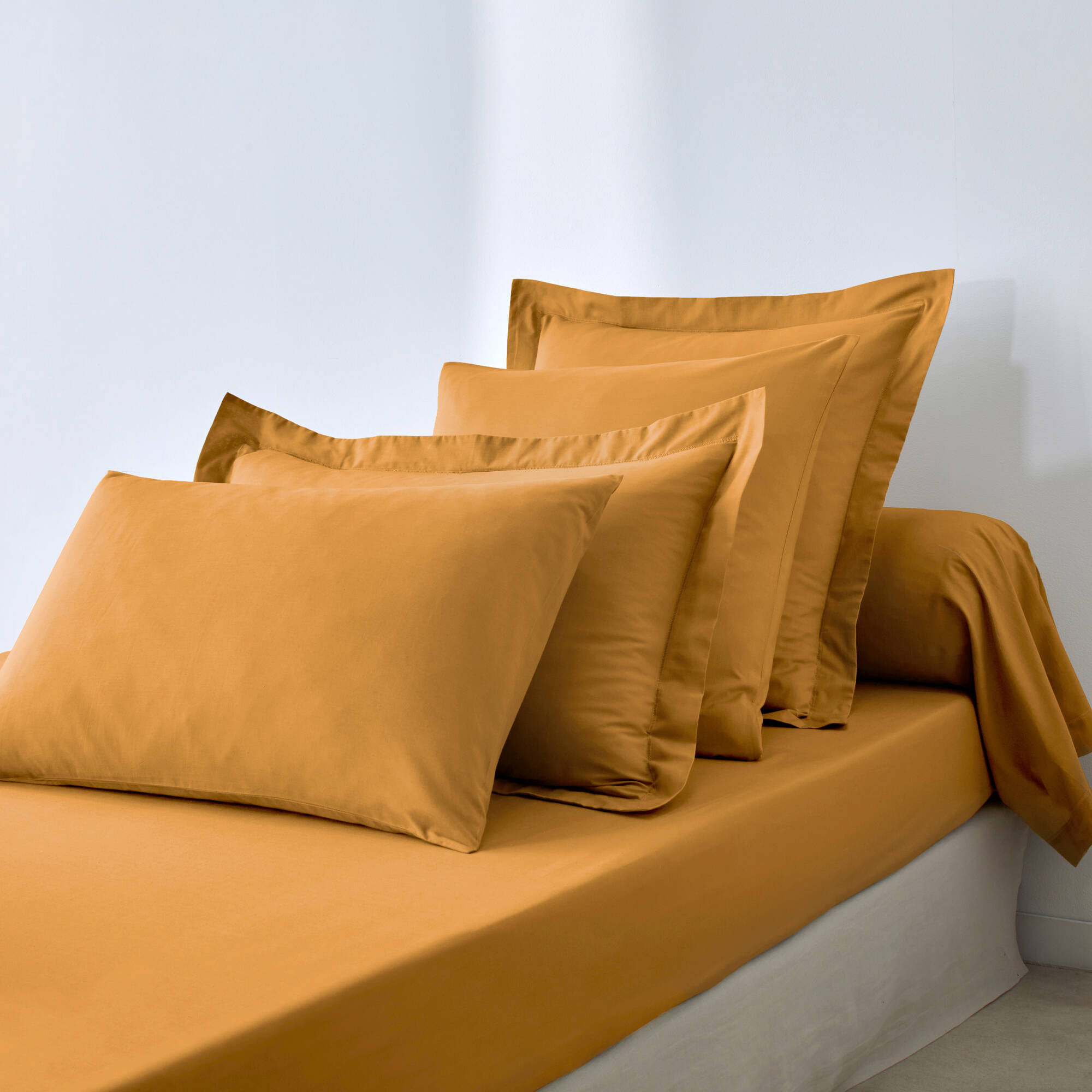 Drap-housse uni coton bonnet 32 cm