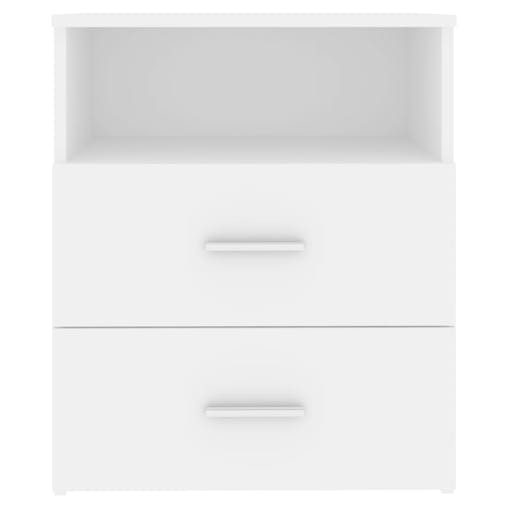 NNEVL Bed Cabinets 2 pcs White 50x32x60 cm