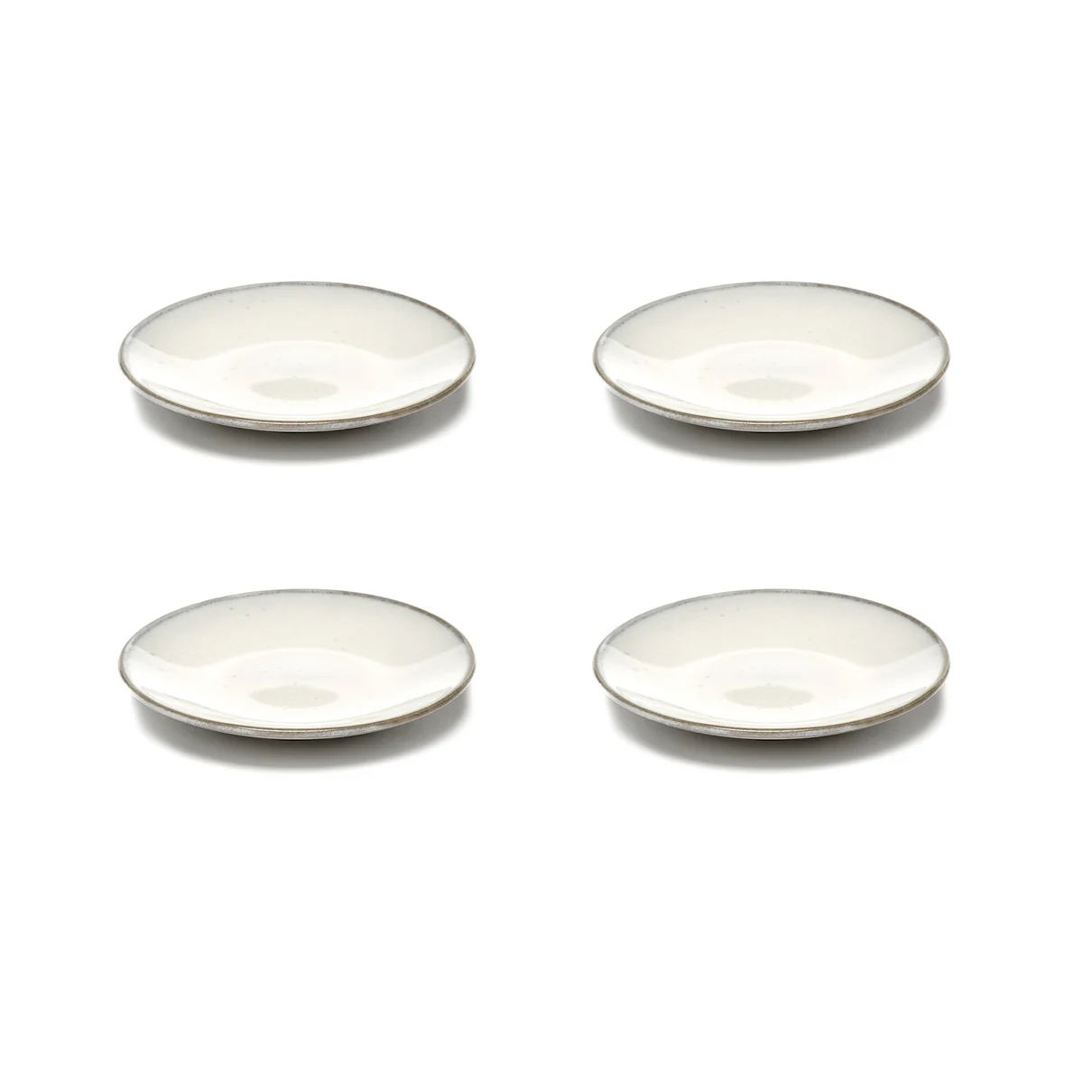 Serax - Inku Untertasse zur Espressotasse, Ø 12 cm, weiß (4er-Set)