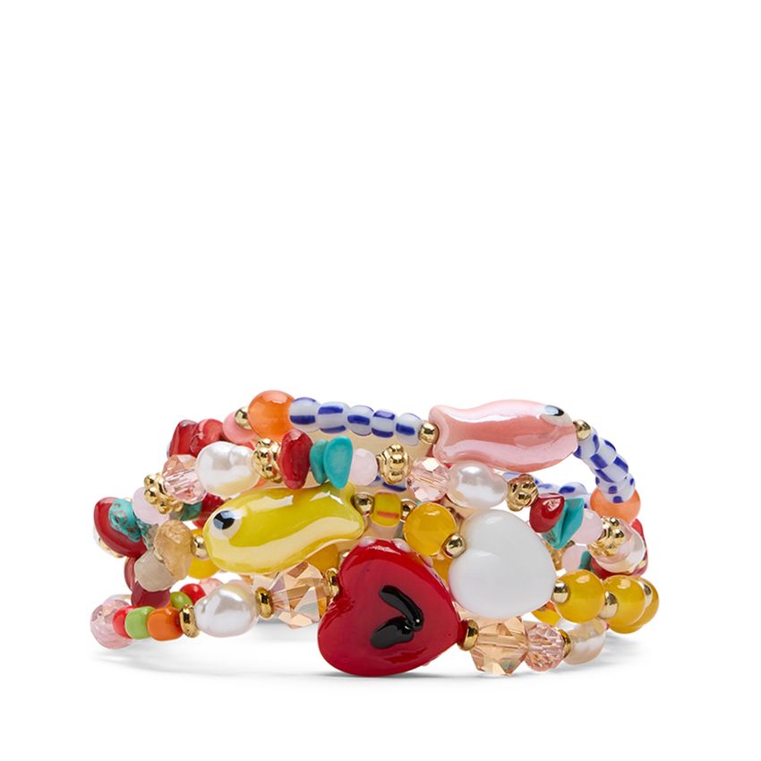 Manfield Multicolor 4-pack kralenarmbanden