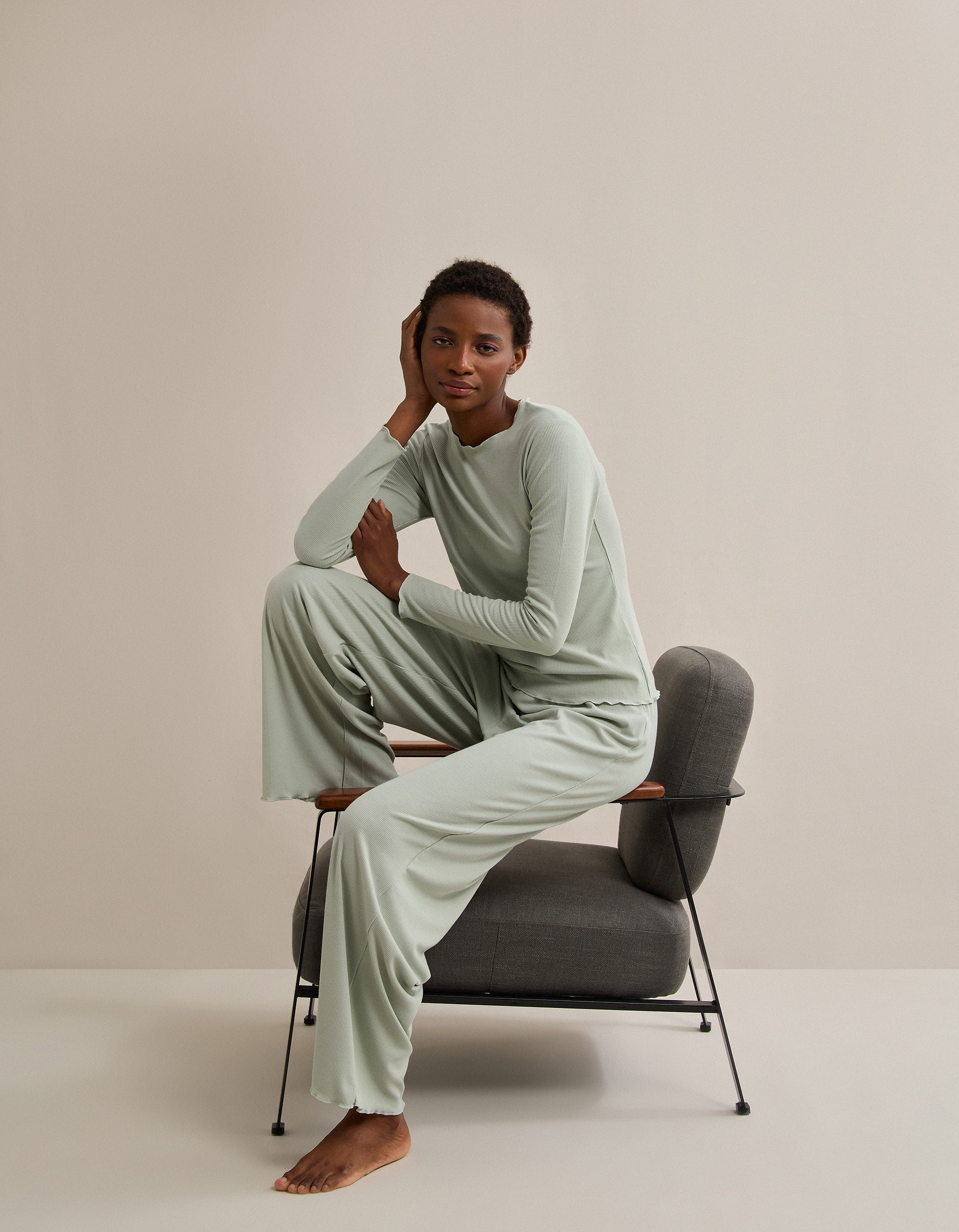 Pijama, Mulher, Verde Claro