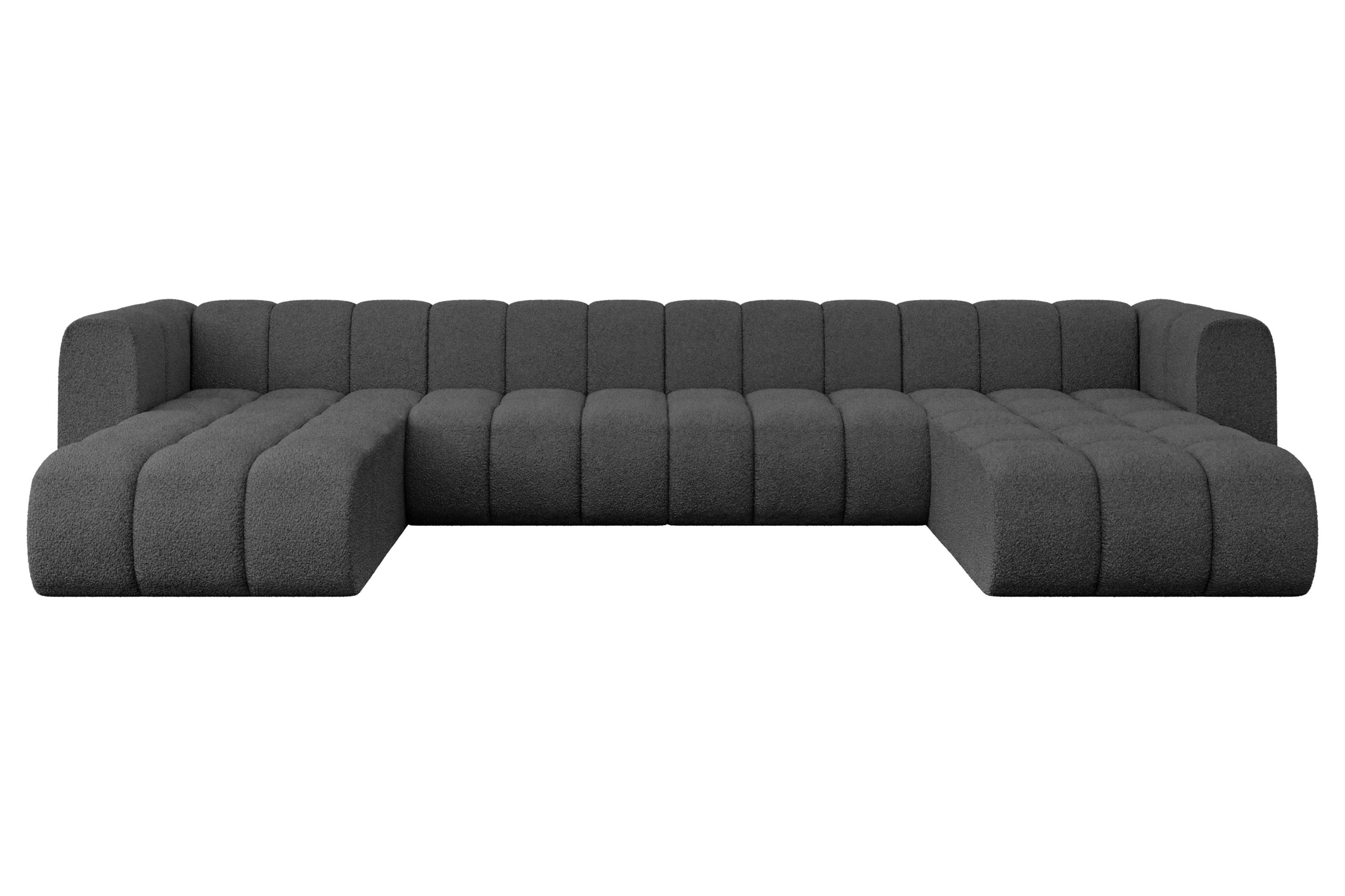 Narożnik uniwersalny modułowy Joren-U2 - 410x177x70 cm Szary